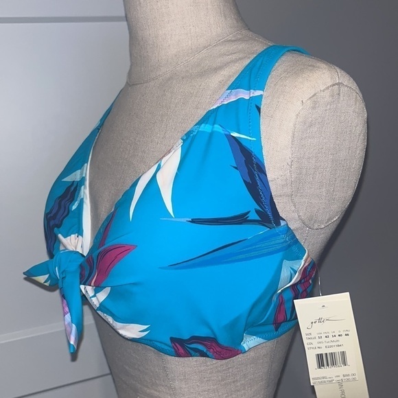 Profile By Gottex Paradise Bikini Bra Top Size 12 NWT - Picture 4 of 6